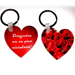 Breloc inima lemn, Dragostea nu va pieri niciodata!